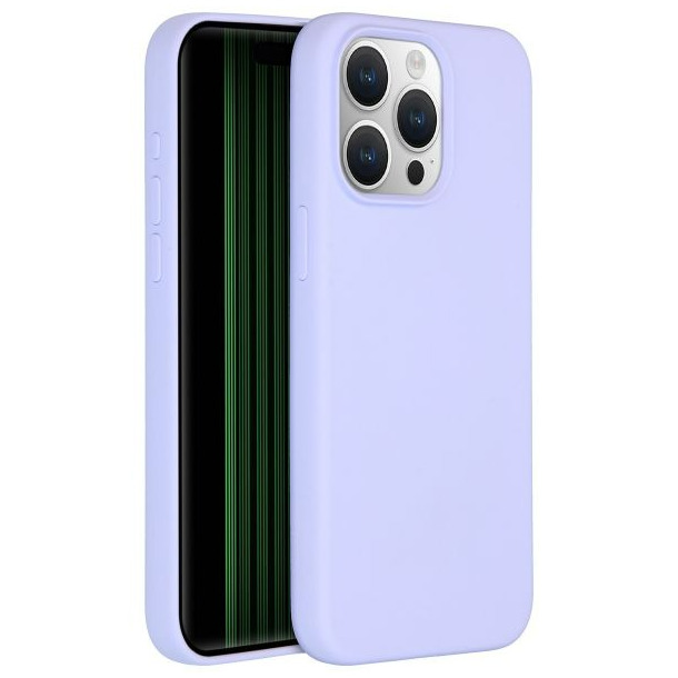 Accezz Liquid Silicone Backcover met MagSafe iPhone 15 Pro Max Telefoonhoesje Paars afbeelding