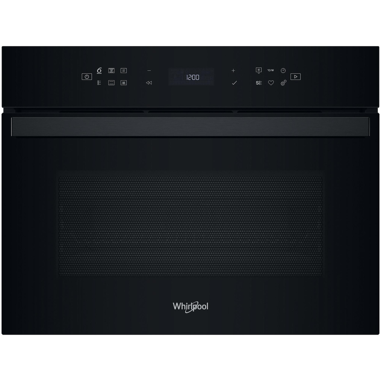 Whirlpool WCW6O7HTB Inbouw combimagnetrons Zwart afbeelding