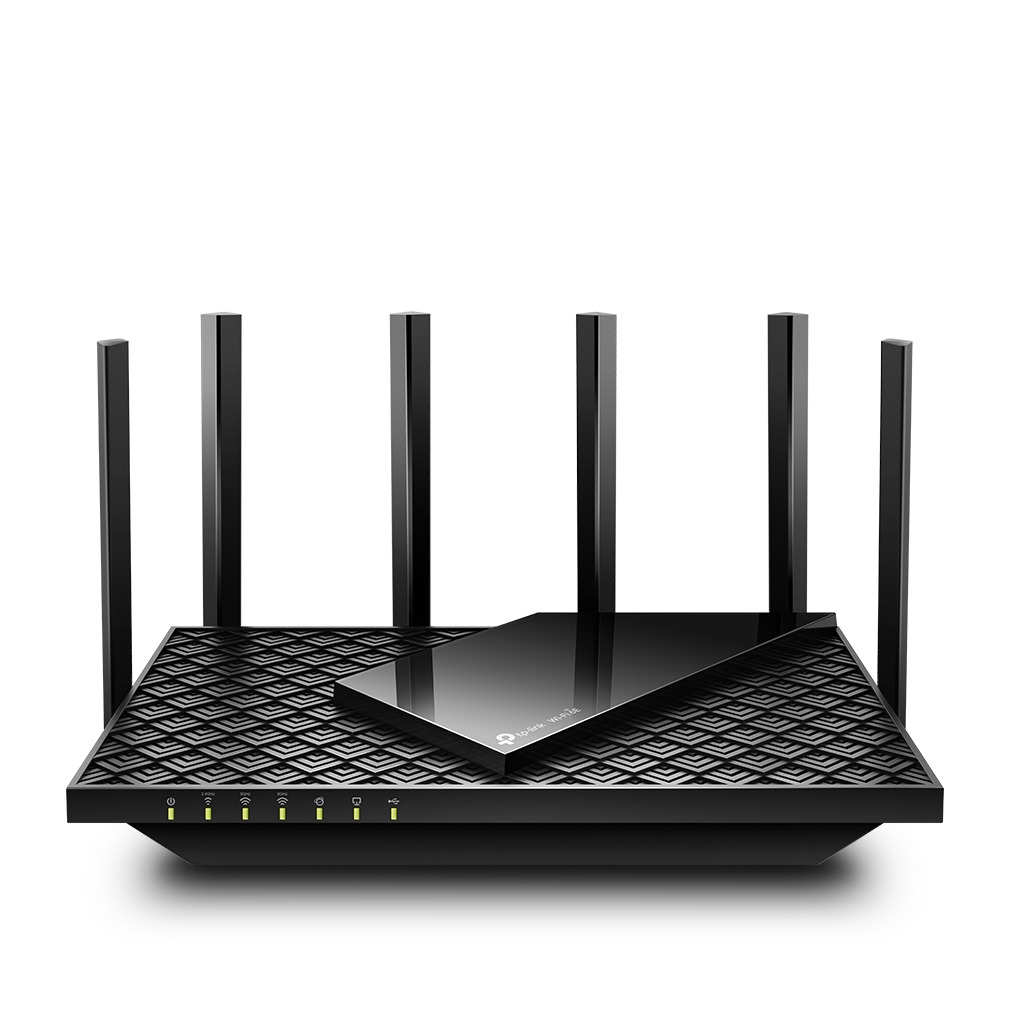 TP-Link Archer AXE75 AXE5400 tri-band gigabit wifi 6E-router Router Zwart afbeelding
