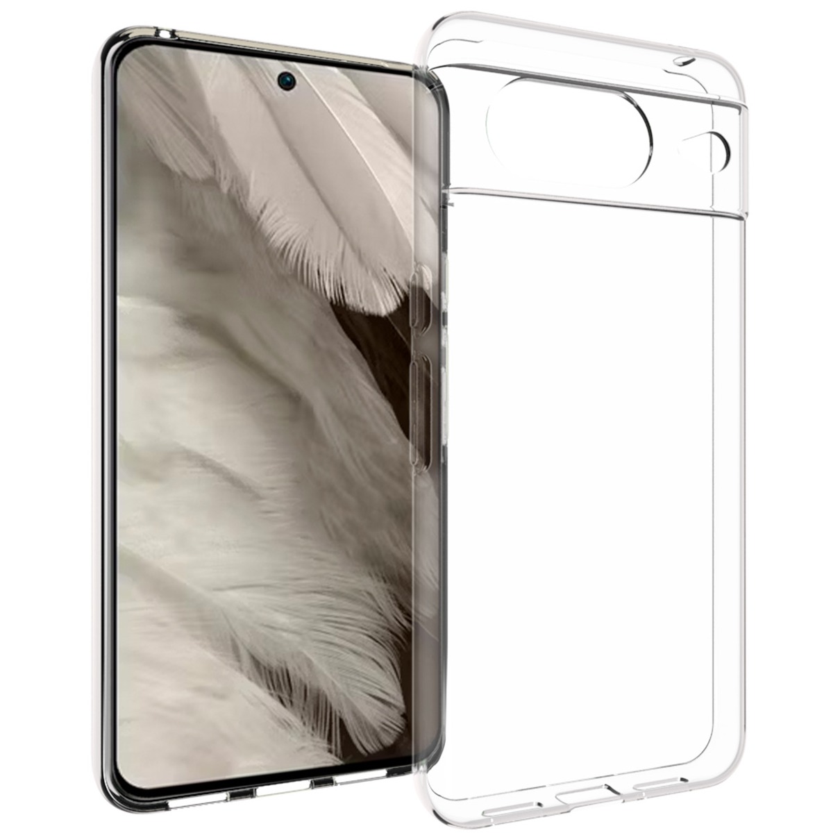 Accezz Clear Backcover Google Pixel 8 Telefoonhoesje Transparant afbeelding