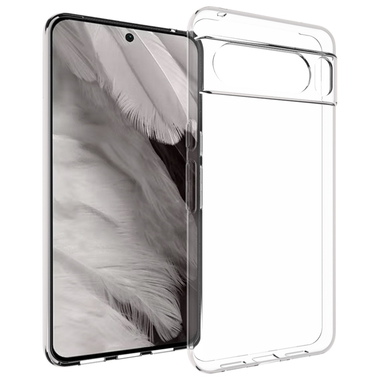Accezz Clear Backcover Google Pixel 8 Pro Telefoonhoesje Transparant afbeelding