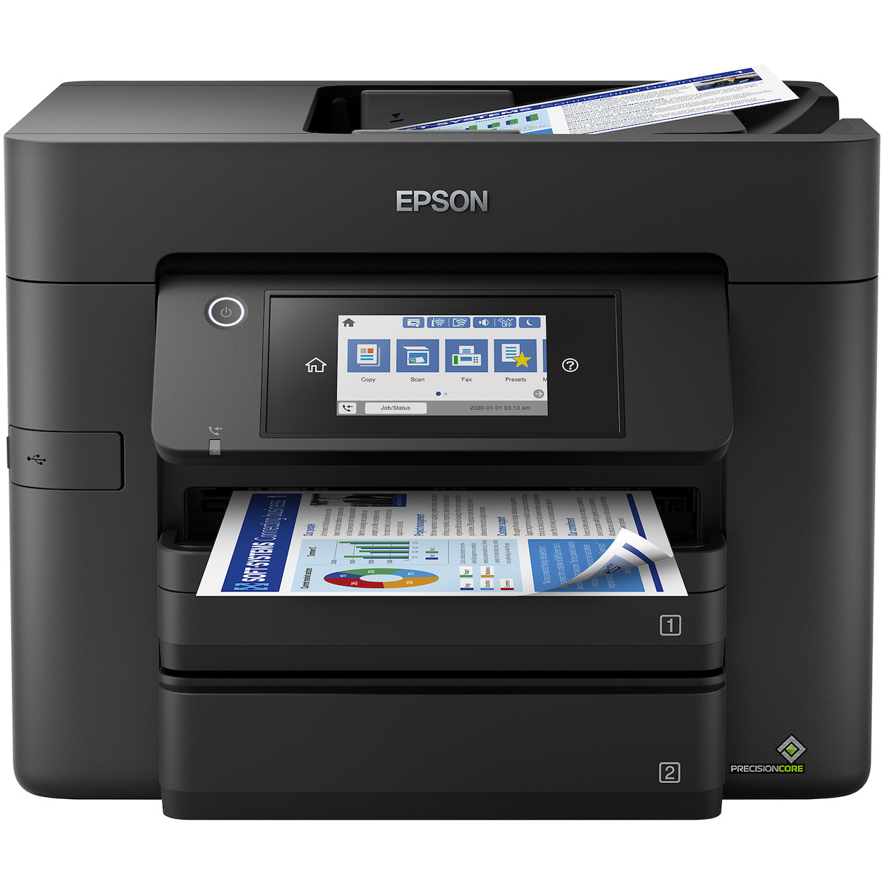 Epson Workforce WF-4830DTWF All-in-one inkjet printer Zwart afbeelding