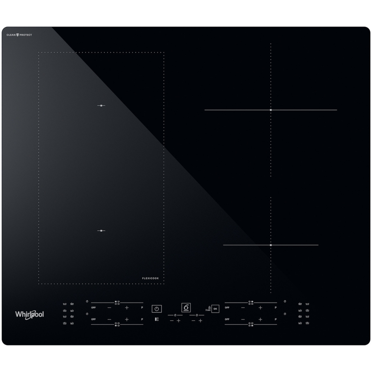 Whirlpool WL B4060 CPNE Inductie kookplaat Zwart afbeelding