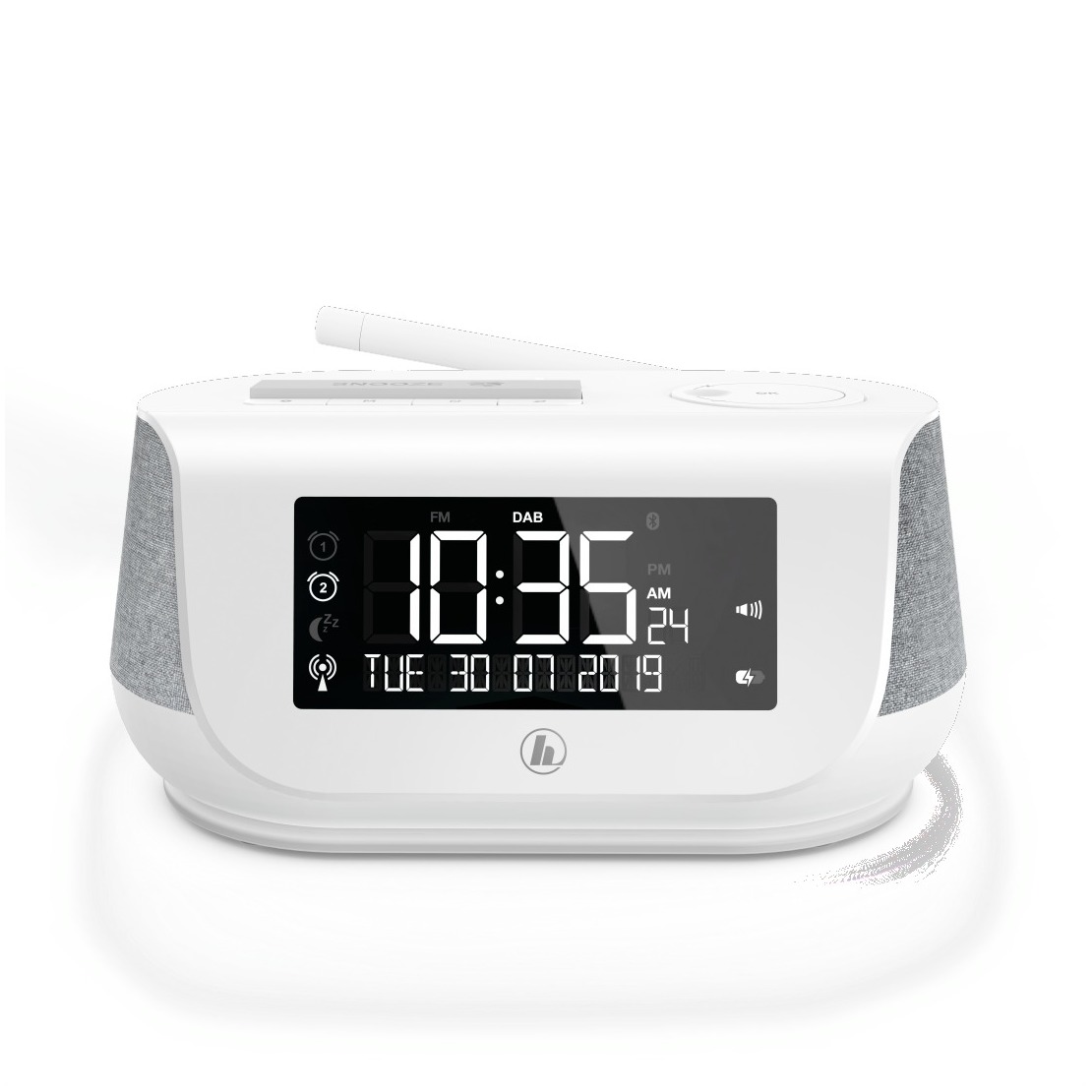 Hama Digitale Wekkerradio Rhodos Met LCD-display - Nauwkeurige DCF-klok In Zwart
