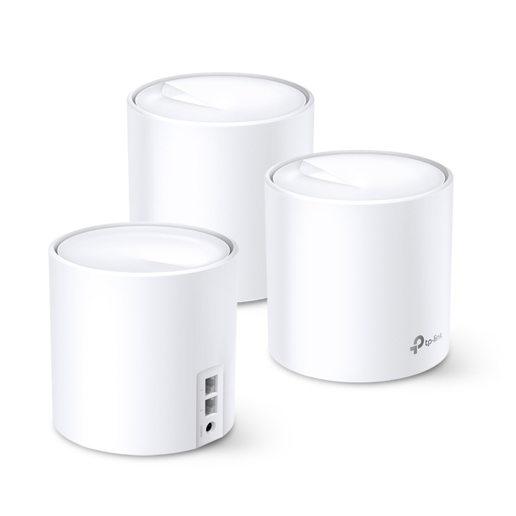 TP-Link Deco X60 AX5400 dual-band WiFi 6 Mesh Systeem (3-pack) Mesh router Wit afbeelding