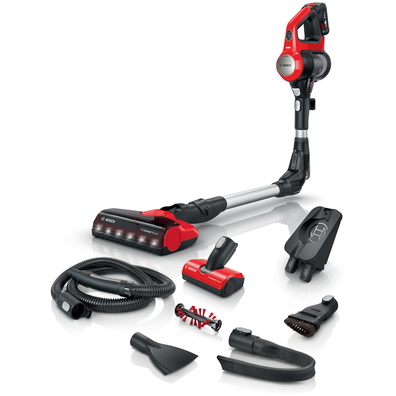 Bosch BCS711PET Unlimited 7 Steelstofzuiger zonder zak Rood