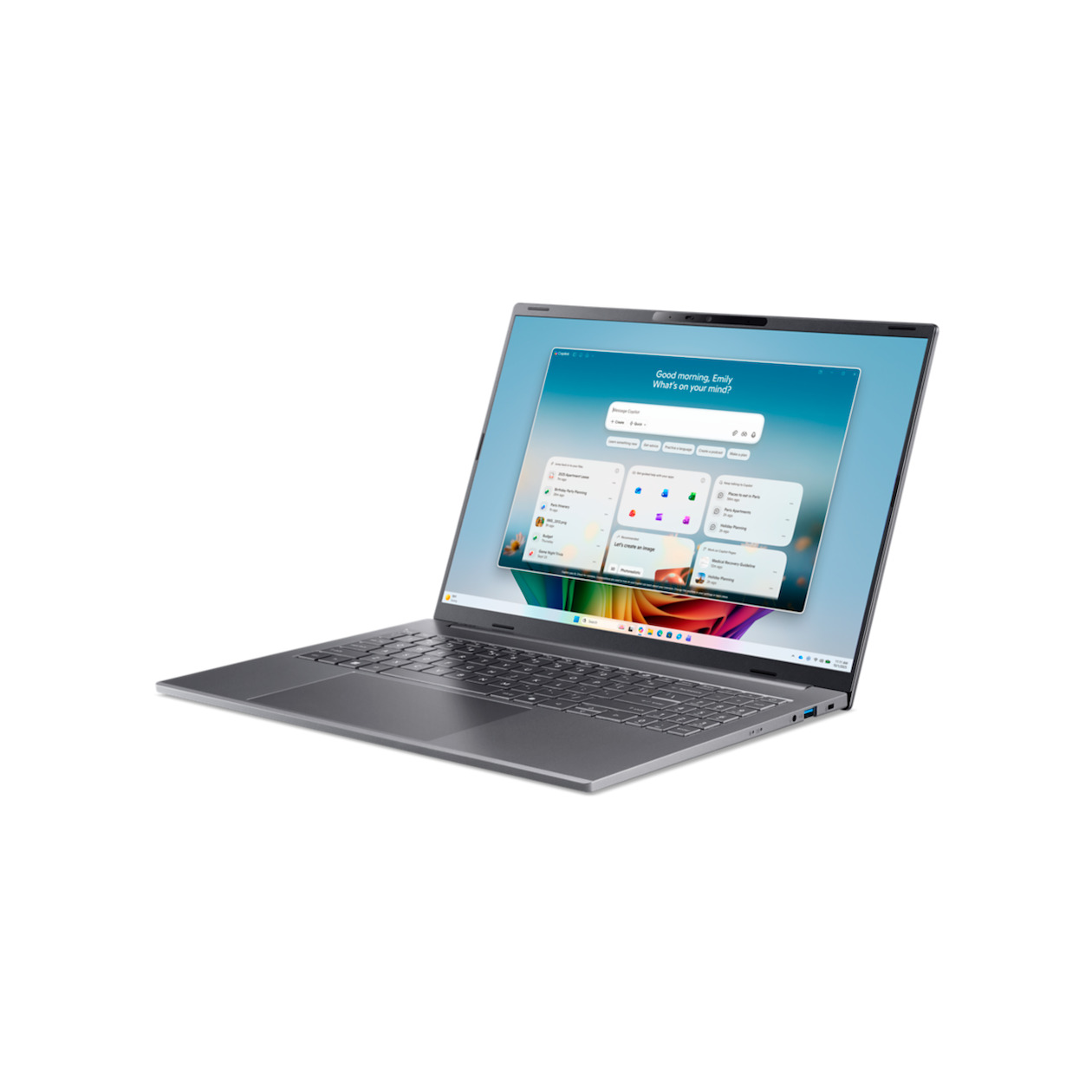 Acer Aspire 16 AI (A16-I71M-923E) -16 inch Laptop grijs, foto 3