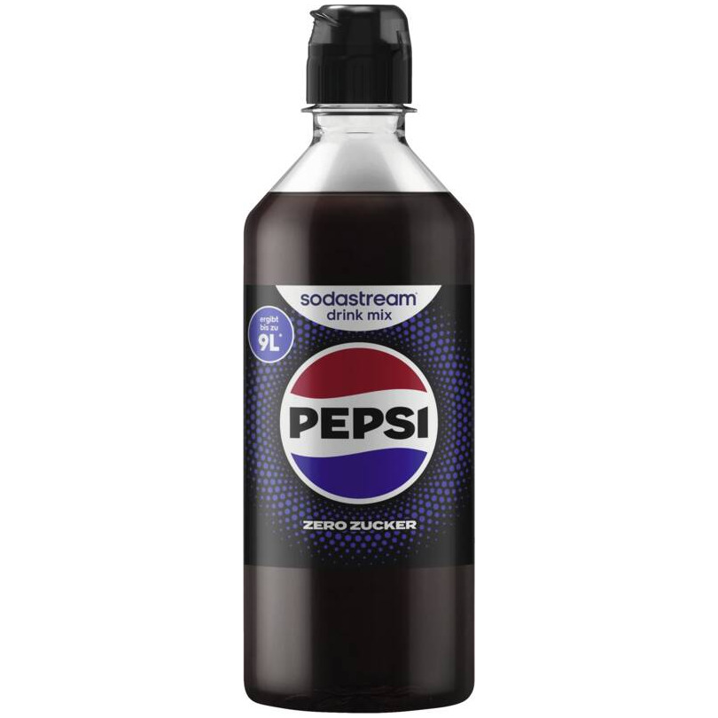 Sodastream Pepsi zero syrup 440ml Waterkan Zwart