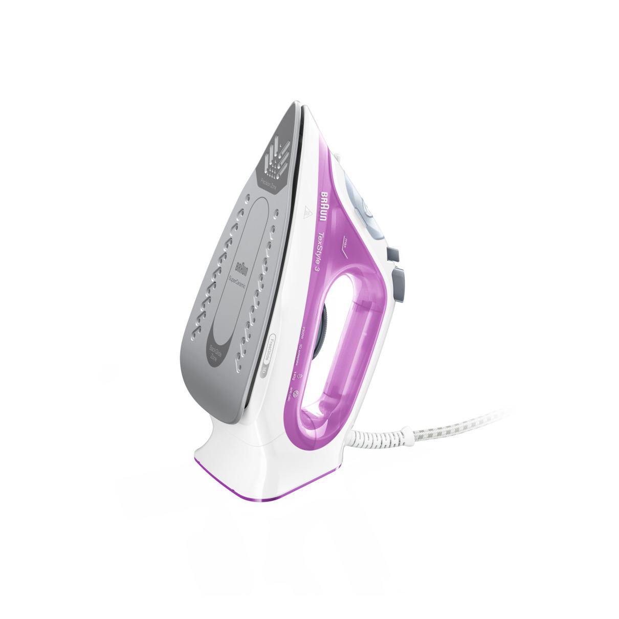 Braun SI3031 PU TexStyle 3 Stoomstrijkijzer Roze, foto 2