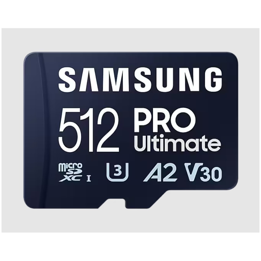Samsung Pro Ultimate microSD card 512GB + USB-adapter Micro SD-kaart Blauw afbeelding