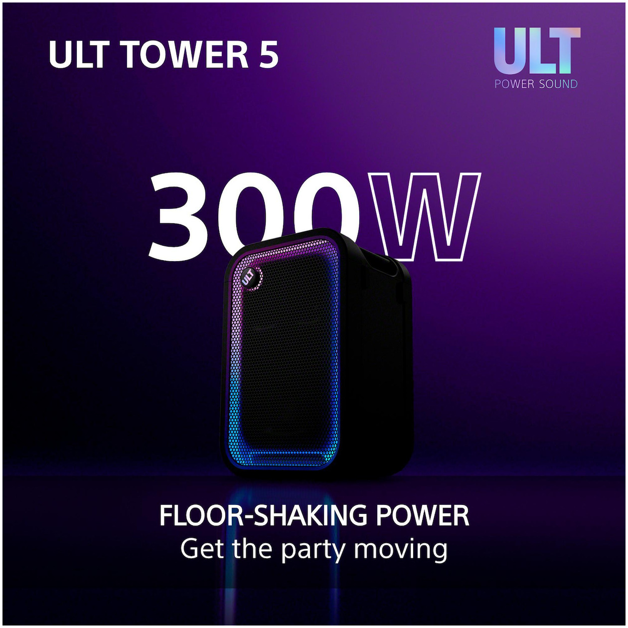 Sony ULT TOWER 5 Bluetooth speaker Zwart, foto 3
