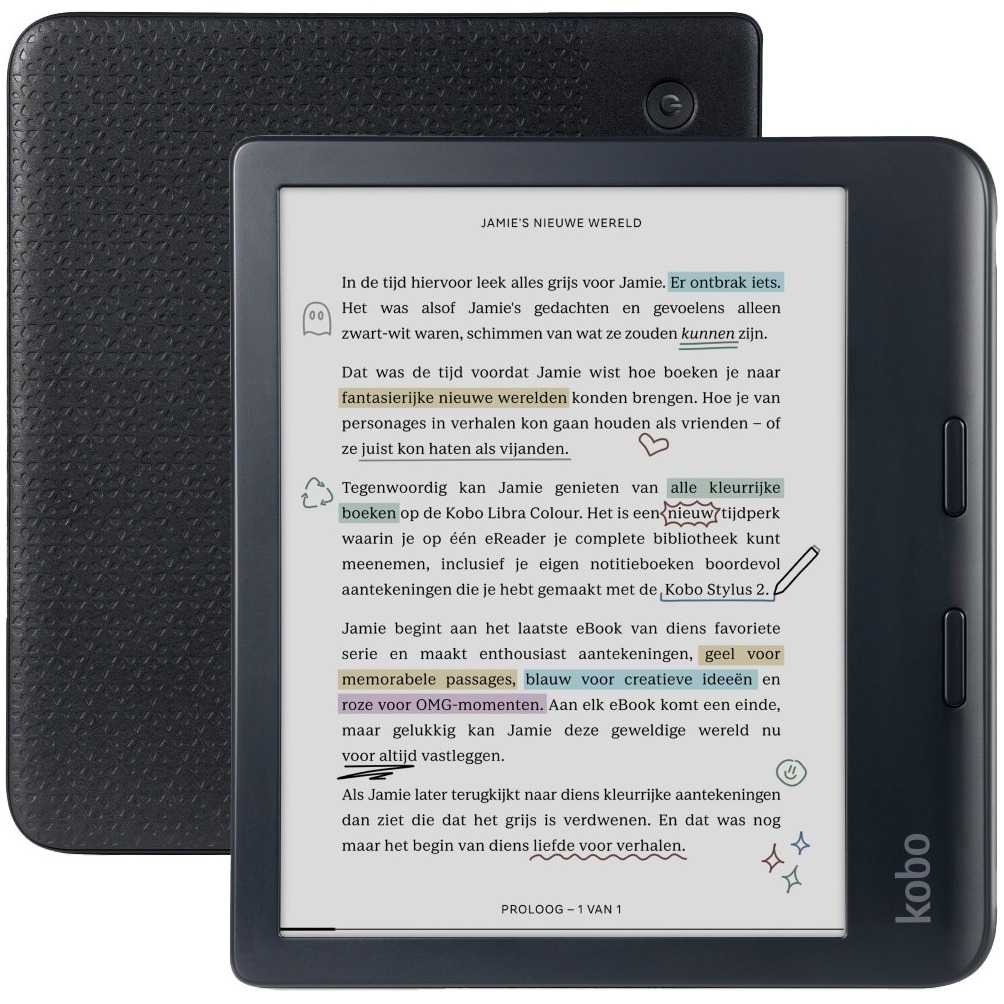 Kobo Libra Colour E-reader Zwart afbeelding