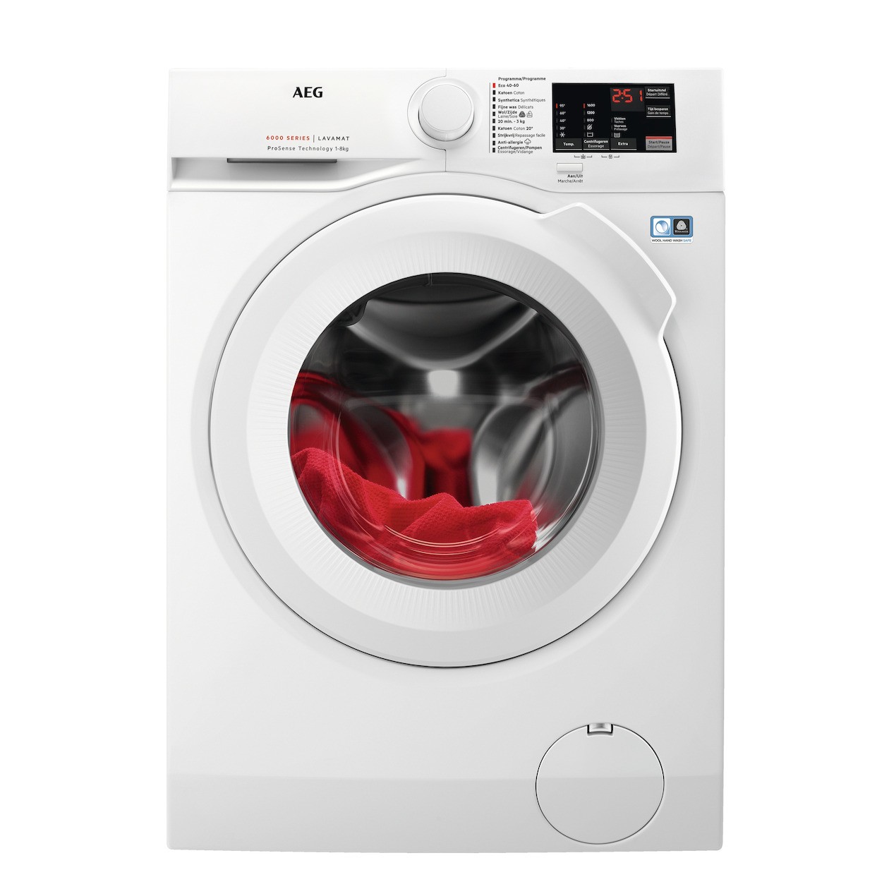 AEG LF628400 ProSense Wasmachine Wit