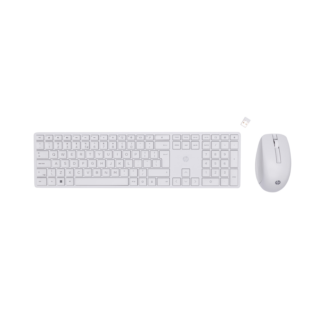HP 650 Wireless KB/MSE Combo WHT EURO Toetsenbord Wit afbeelding
