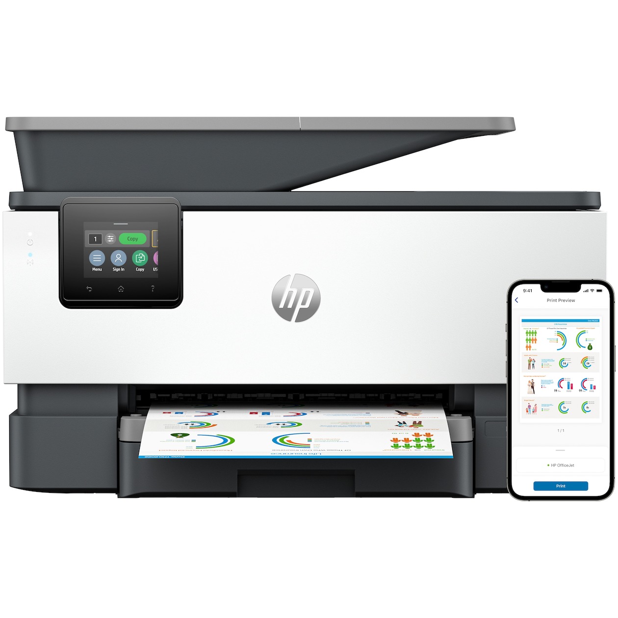 HP OfficeJet Pro 9120b All-in-one inkjet printer Grijs afbeelding