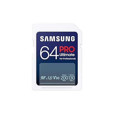 Samsung PRO Ultimate SD Card 64GB + USB-kaartlezer SD-Kaart Wit