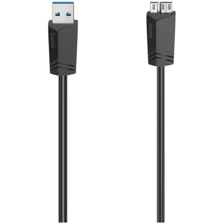 Hama Micro-USB-kabel, USB 3.0, 5 Gbit/s, 1,50 m Kabel Zwart afbeelding