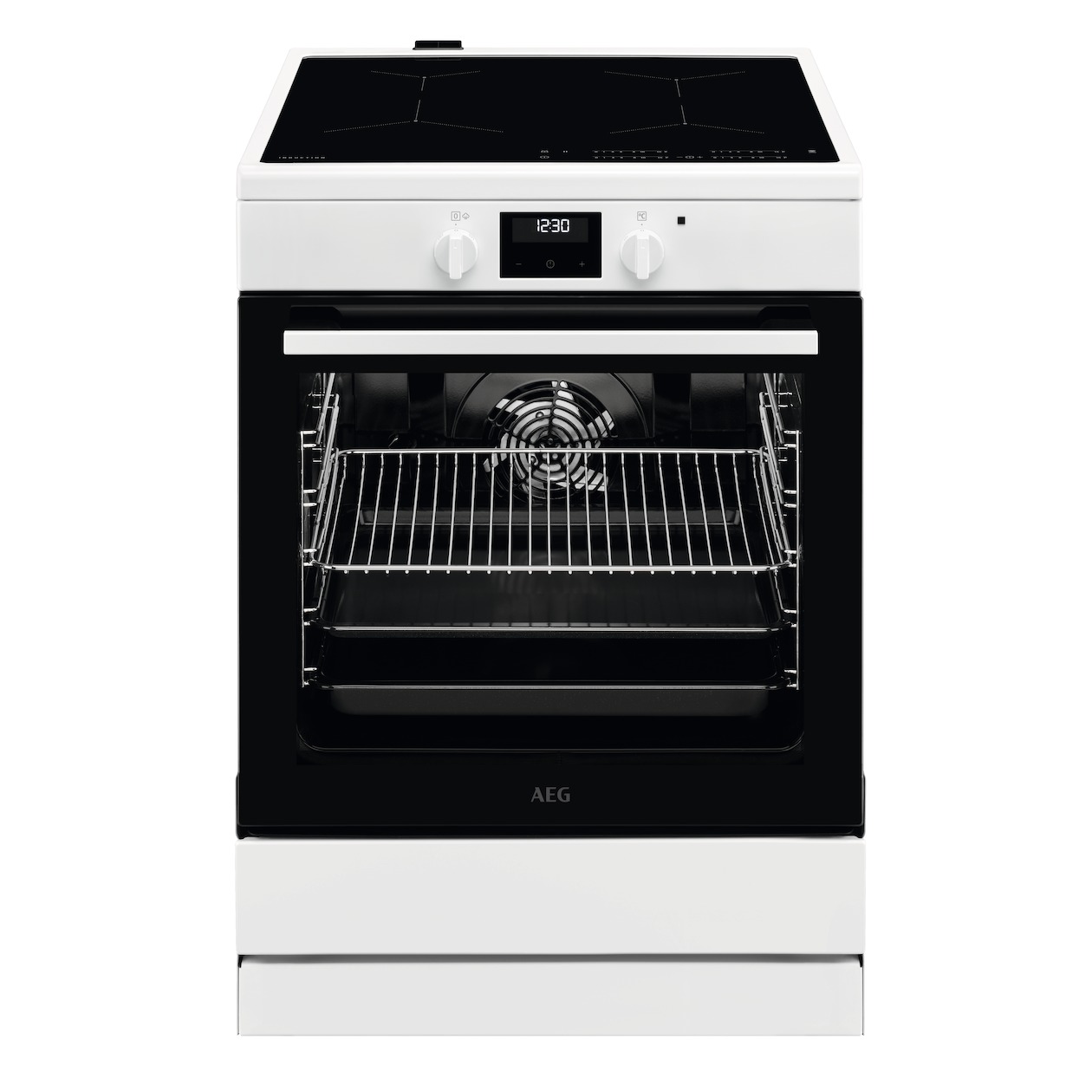 AEG CIB6642ABW Inductie fornuis Wit afbeelding