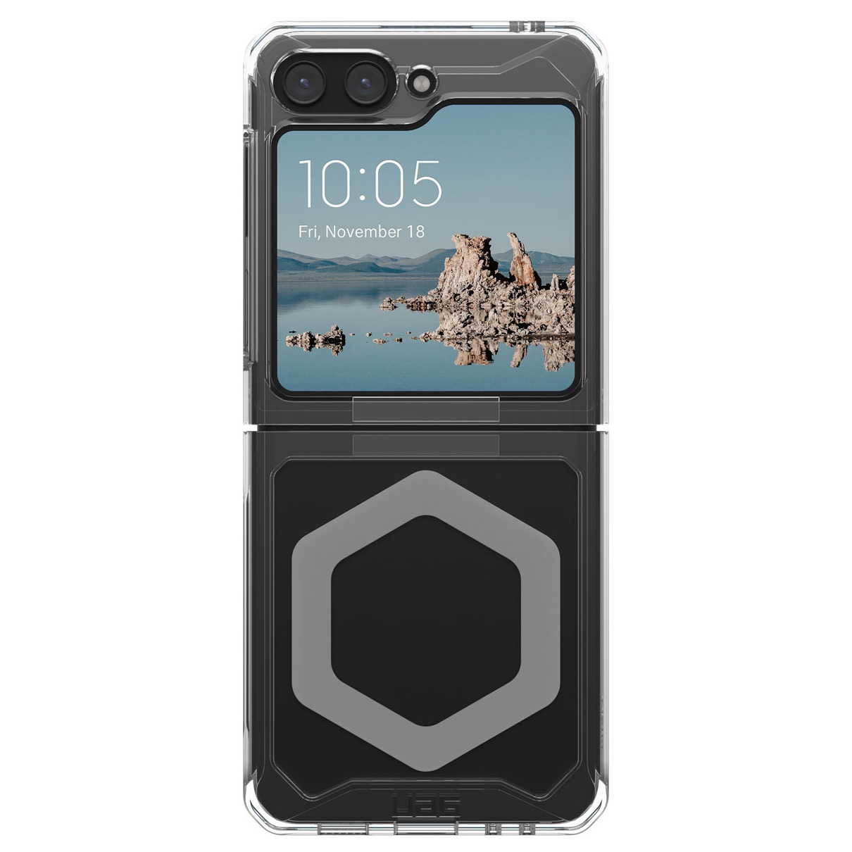 UAG Plyo Pro Backcover Samsung Galaxy Z Flip 5 Telefoonhoesje Transparant afbeelding