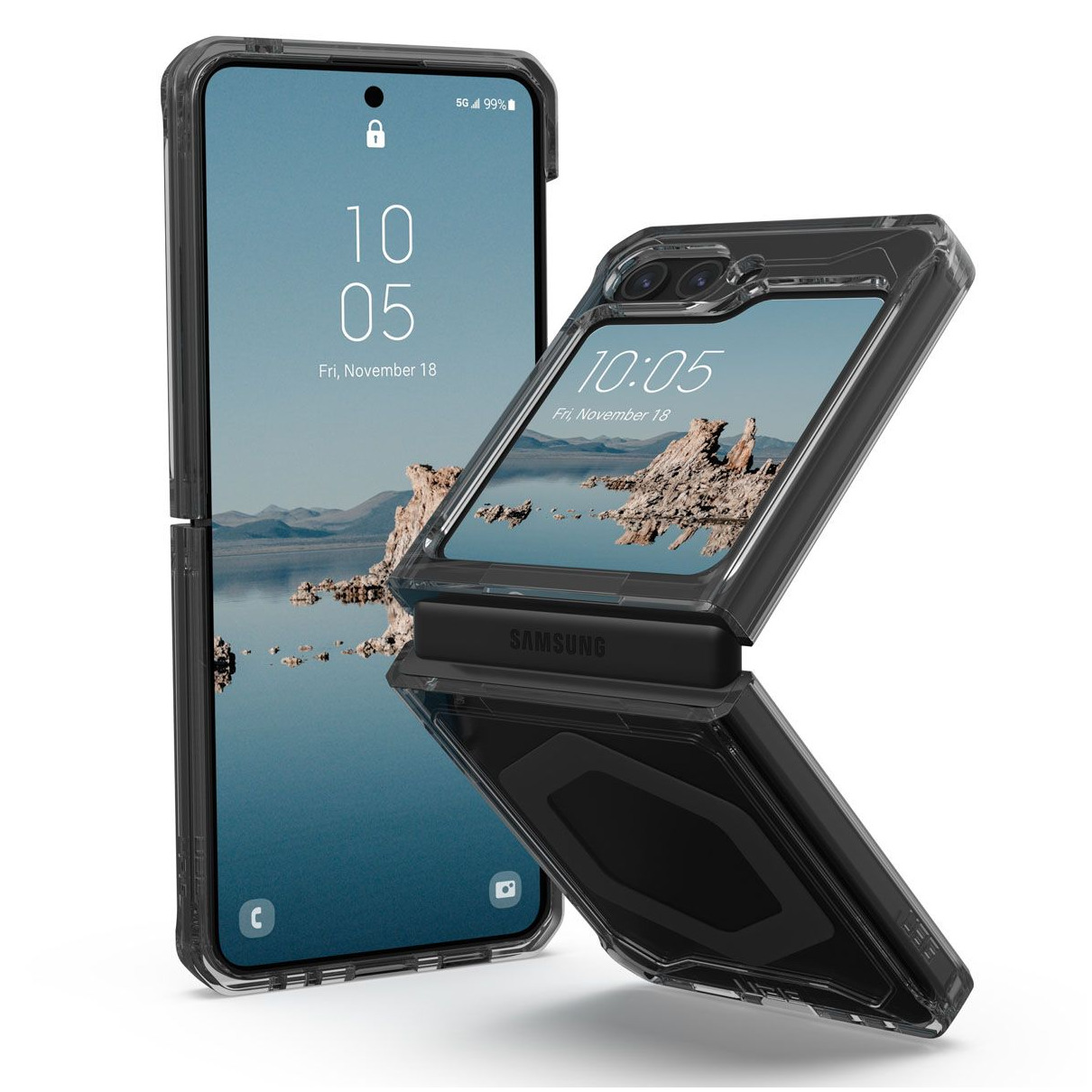 UAG Plyo Pro Backcover Samsung Galaxy Z Flip 5 Telefoonhoesje Grijs afbeelding