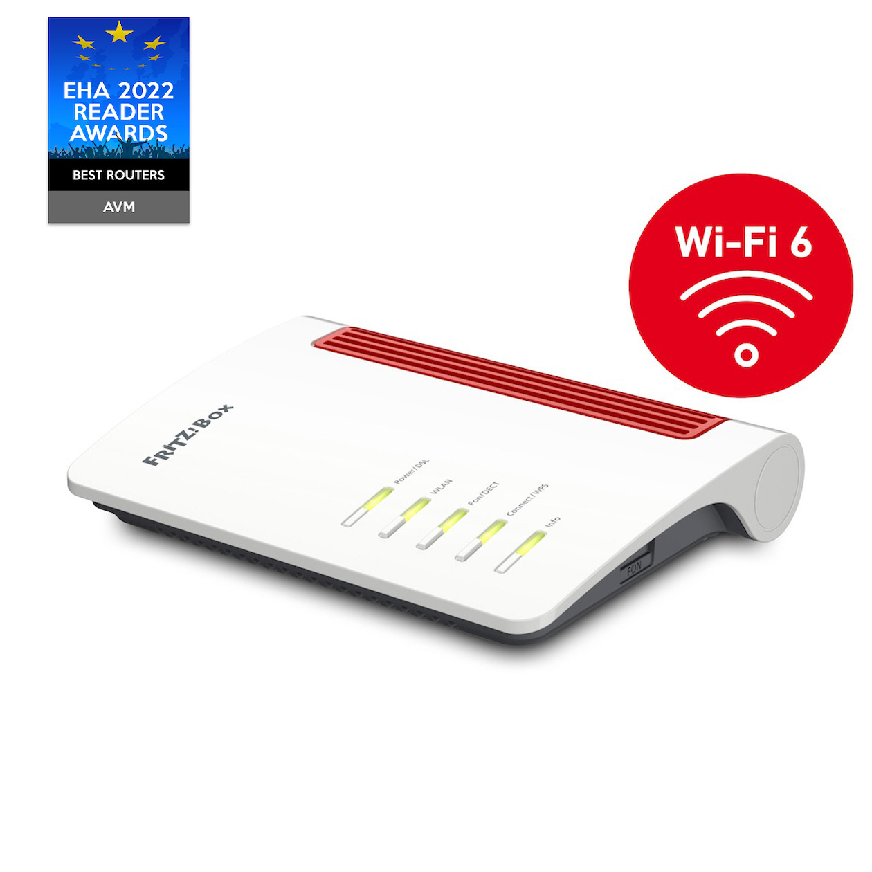 FRITZ! BOX 7530 AX WIFI 6 Router Rood