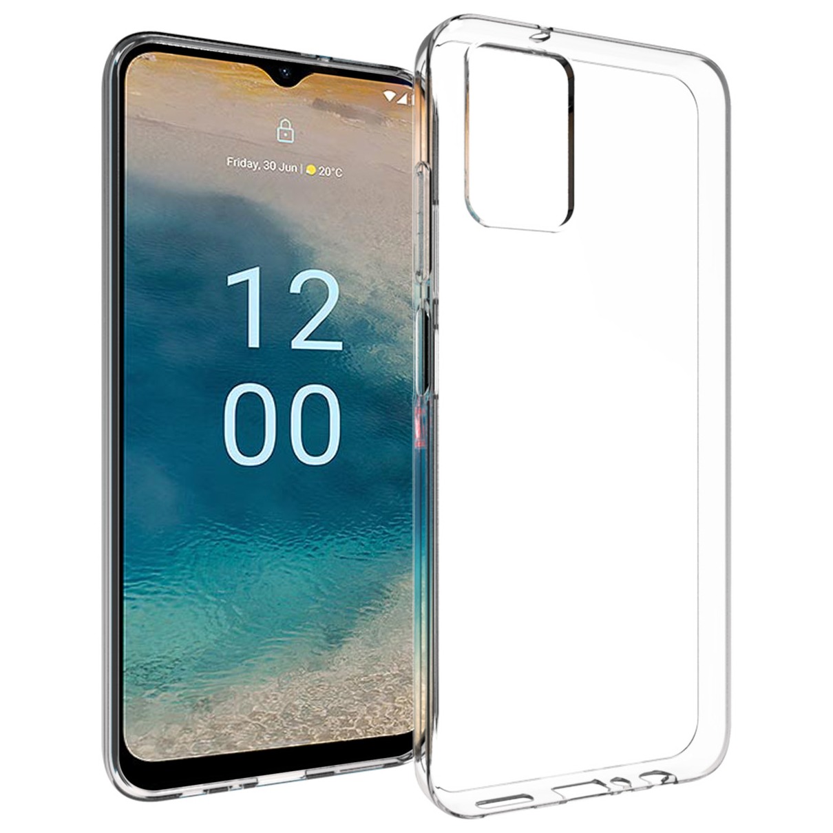 Accezz Clear Backcover Nokia G22 Telefoonhoesje Transparant afbeelding