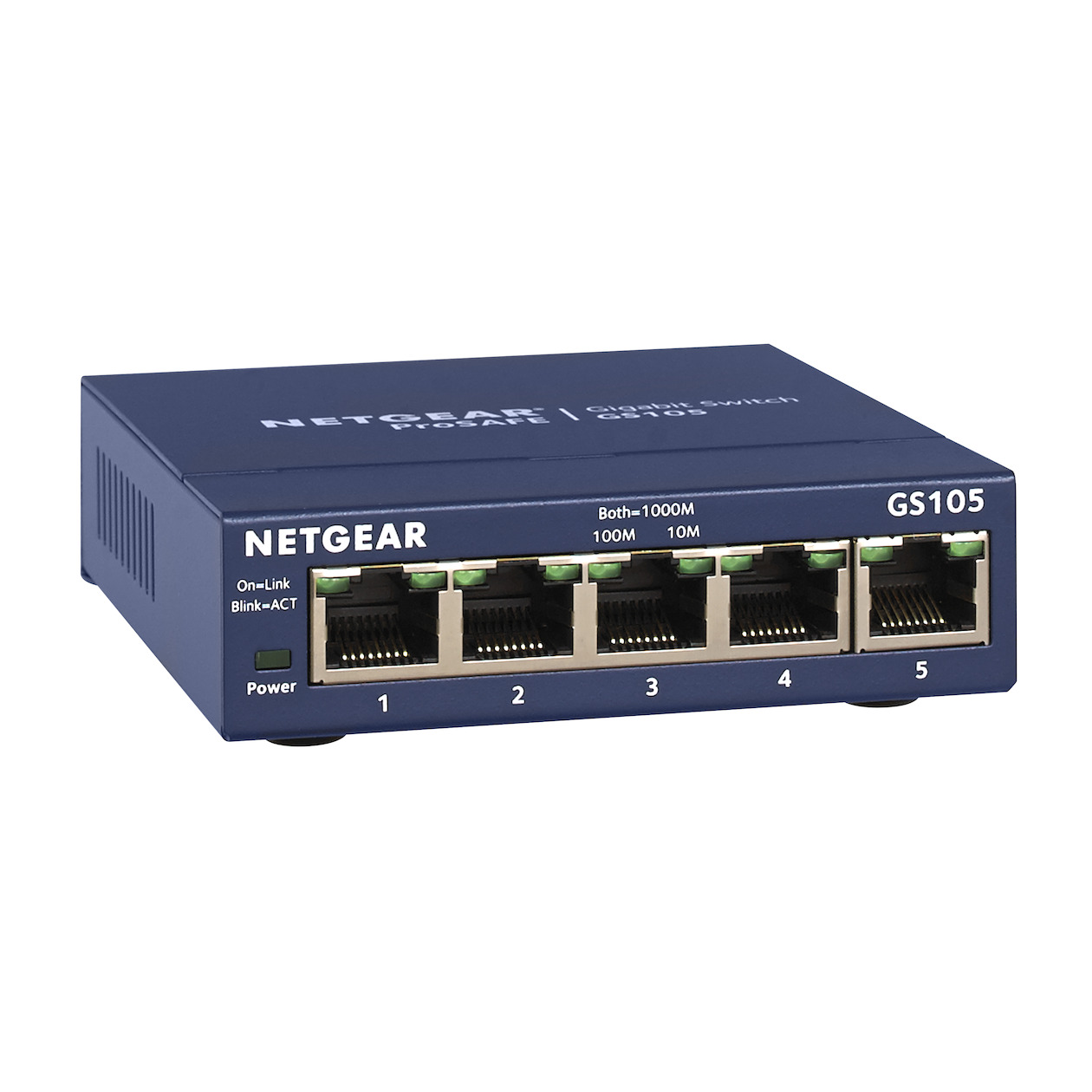 Netgear Prosafe GS105 Switch Blauw, foto 2