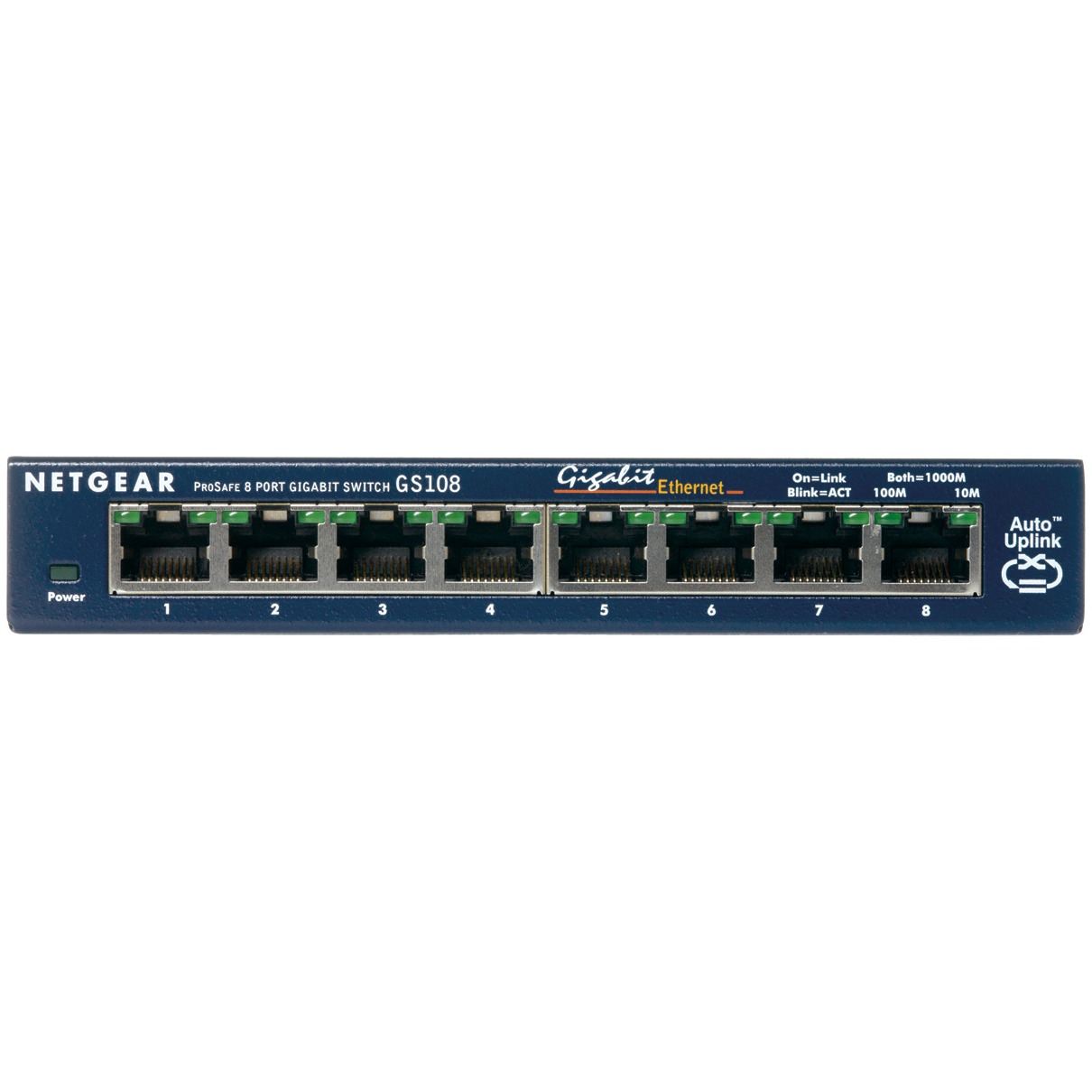 Netgear Prosafe GS108GE Switch Blauw afbeelding