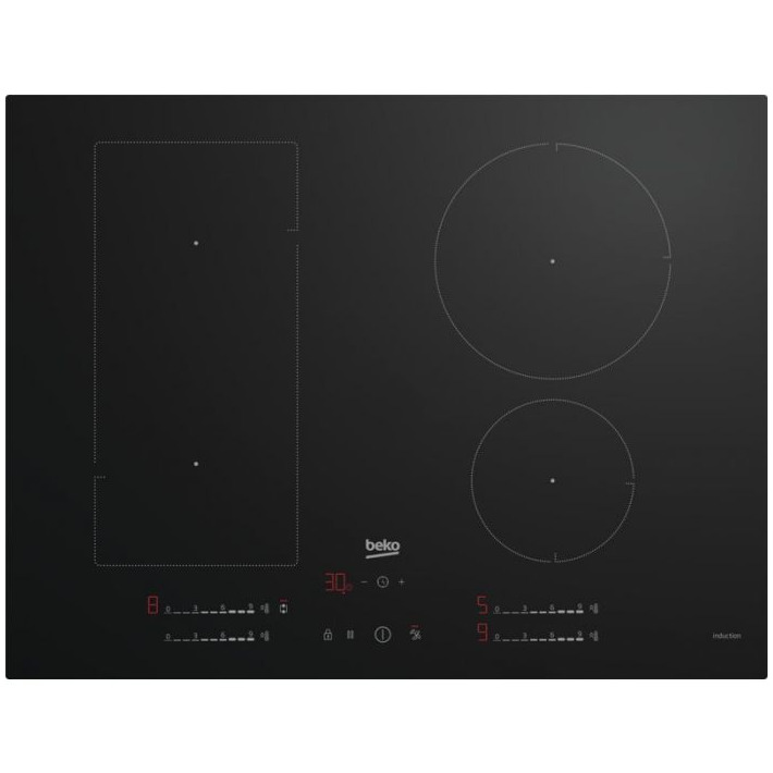 Beko HII74700UFT Inductie kookplaat Zwart afbeelding