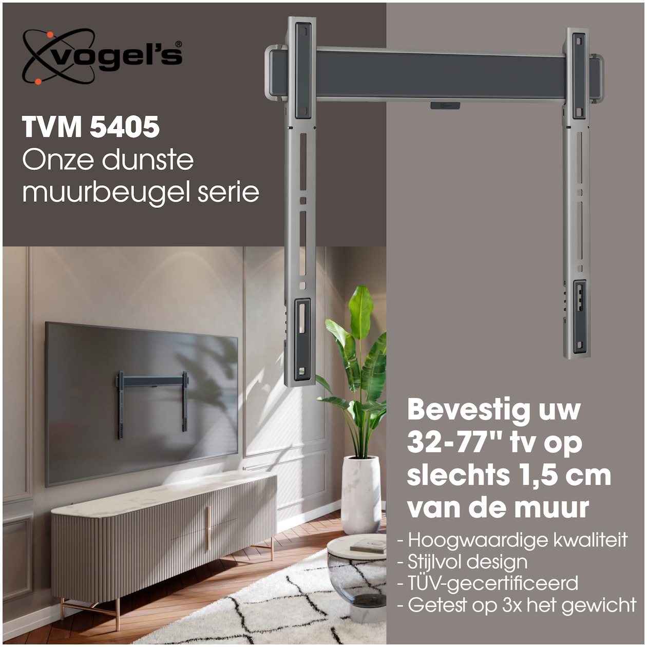 Vogels Vogel'S TVM 5405 ELITE TV beugel Zwart, foto 3