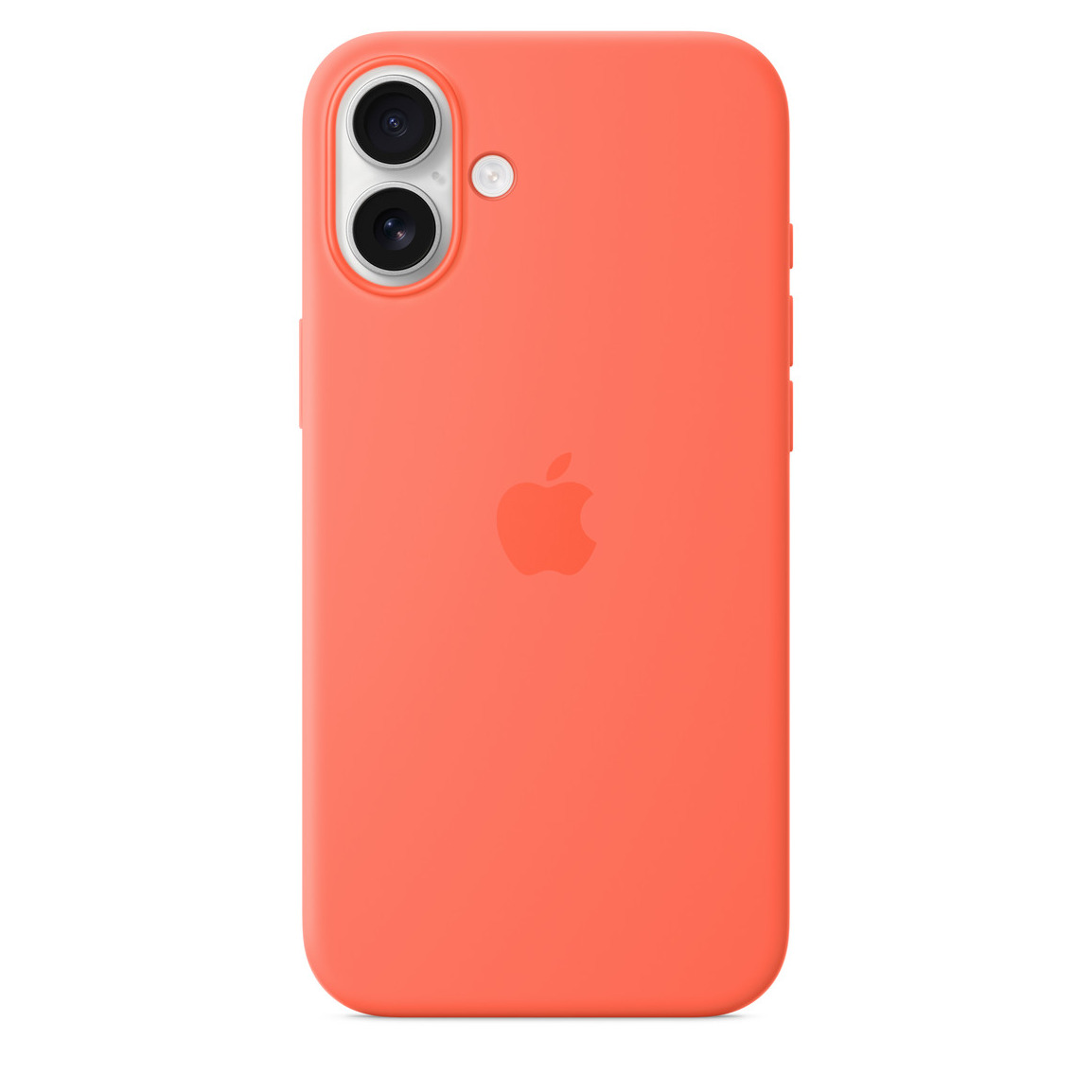 Apple Silicone Case with MagSafe voor Apple iPhone 16 Plus Telefoonhoesje Oranje