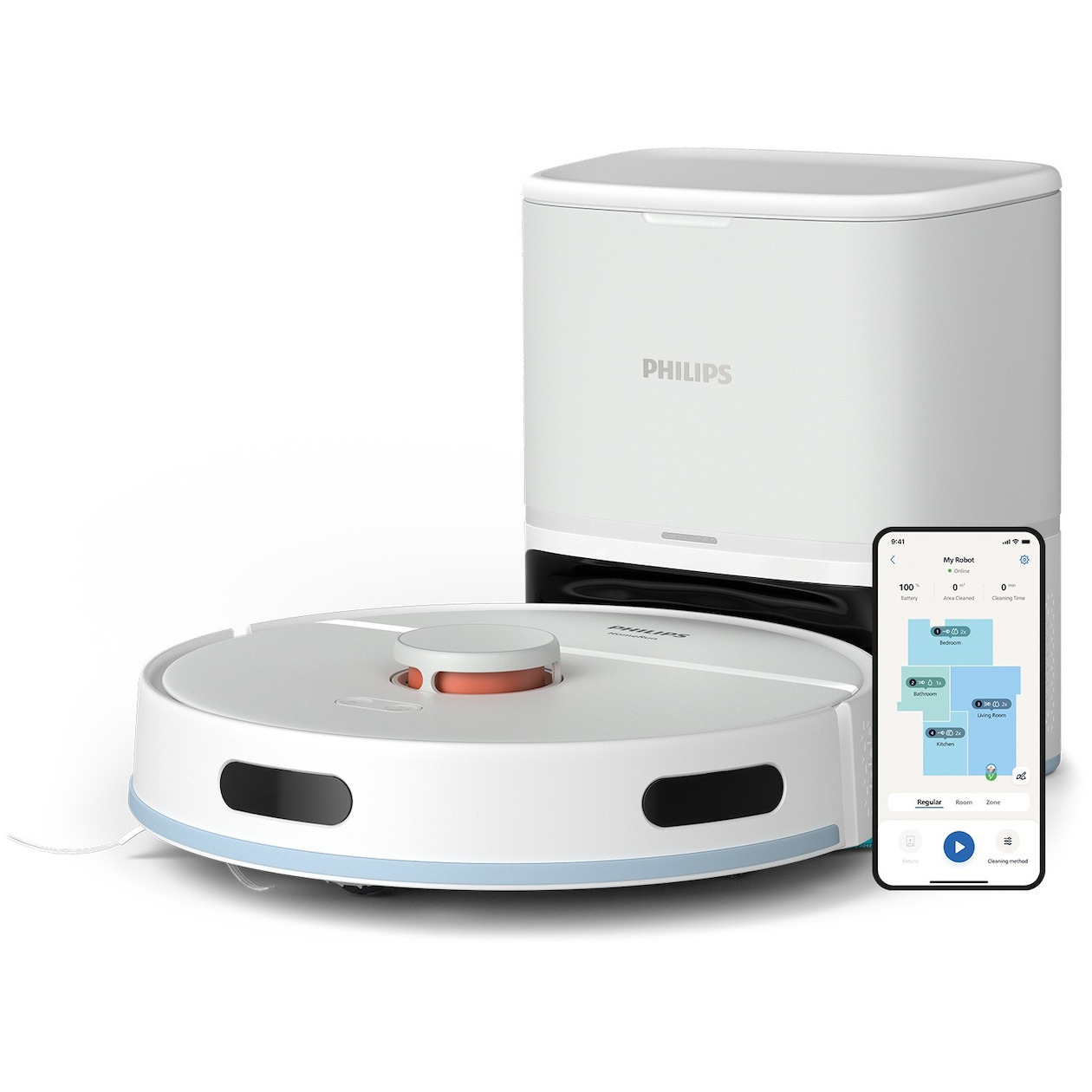 Philips XU2100/25 Robot stofzuiger Wit