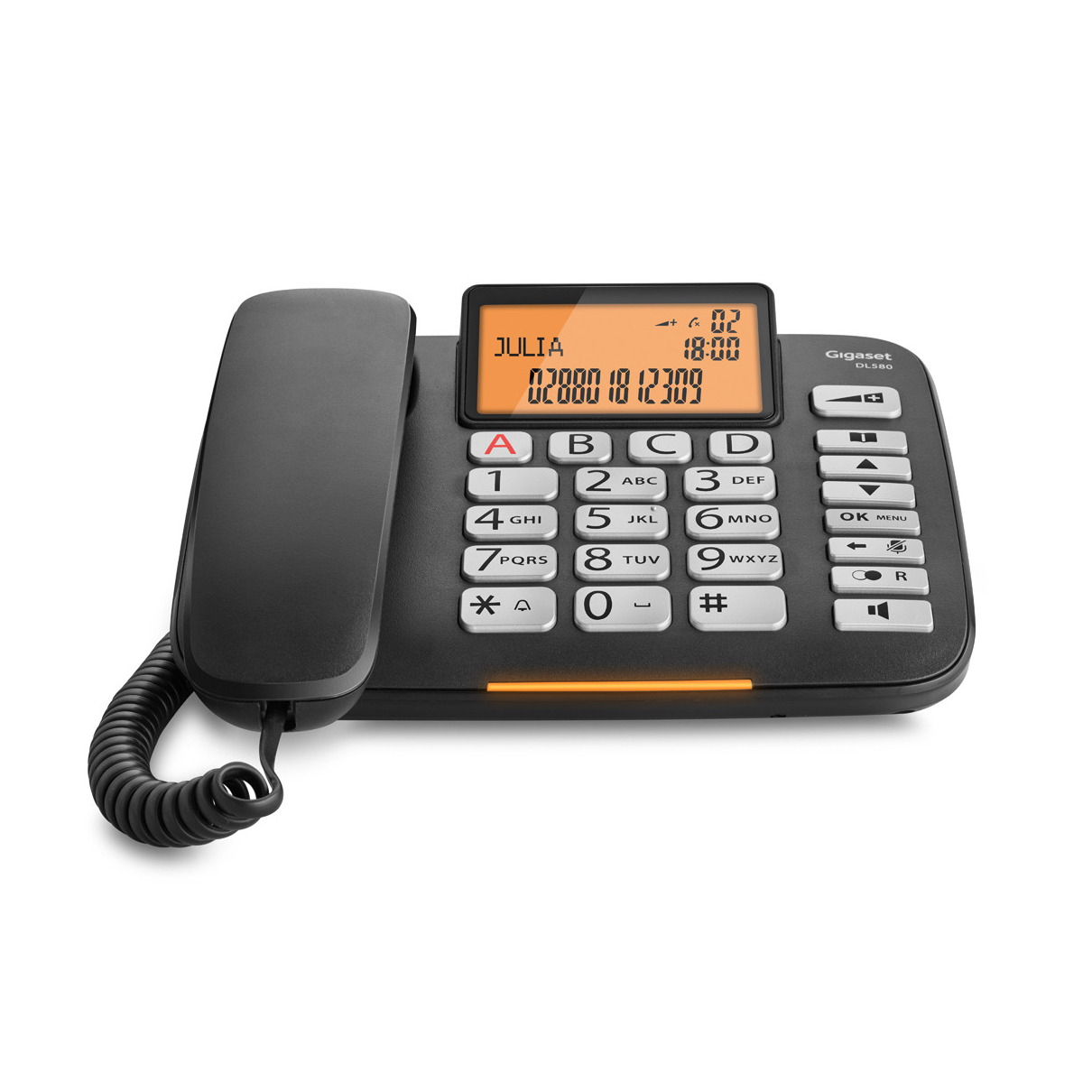 Gigaset DL580 Huistelefoon Zwart, foto 3