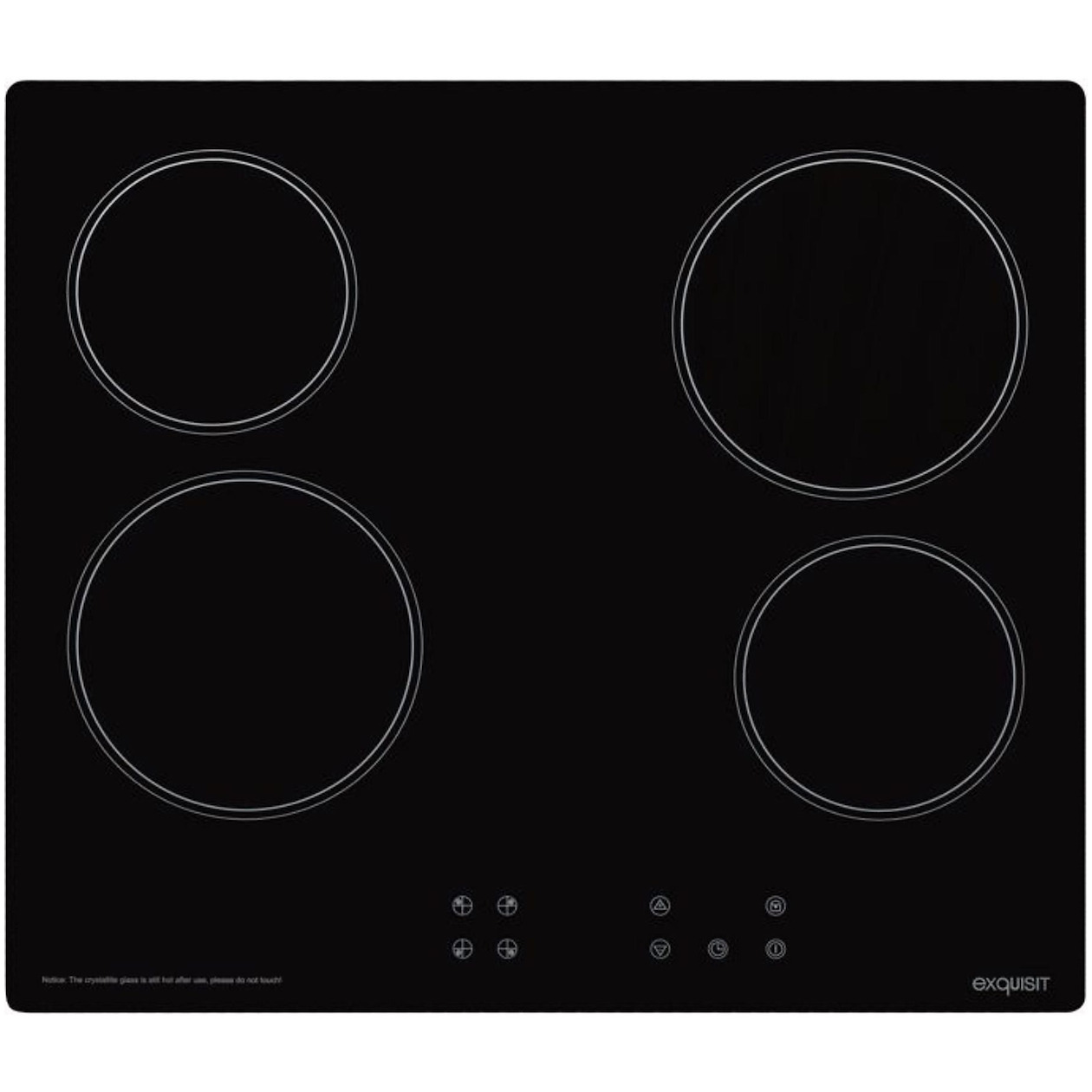 Exquisit EKC601-2.2 Keramische kookplaat Zwart afbeelding