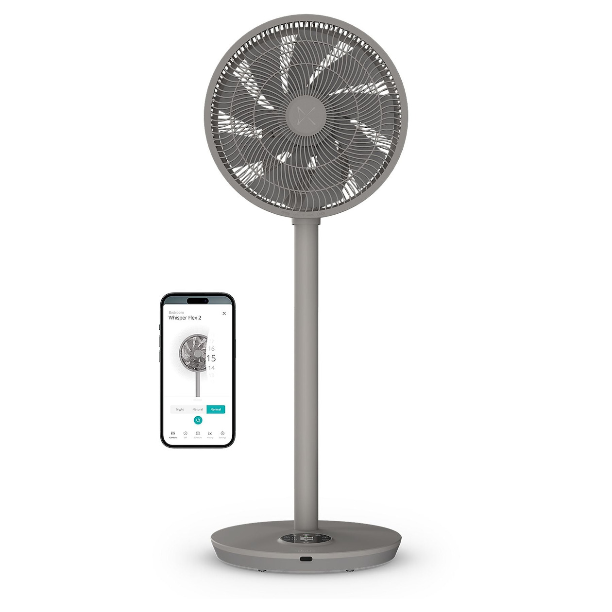 Duux SMART Whisper Flex 2 Statiefventilator Grijs