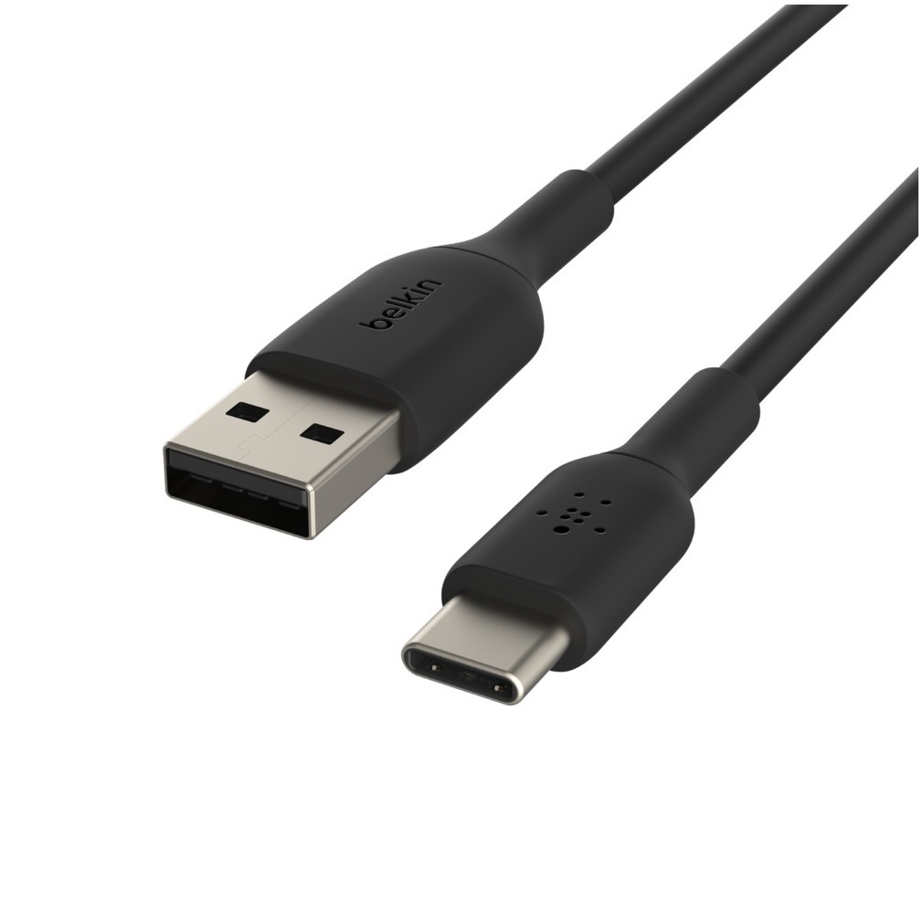 Belkin BoostCharge USB-A naar USB-C Kabel 3m Oplader Zwart