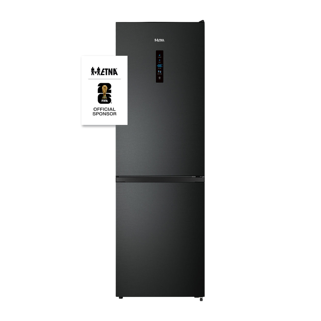 Etna KCV385NZWA Koel-vriescombinatie Zwart