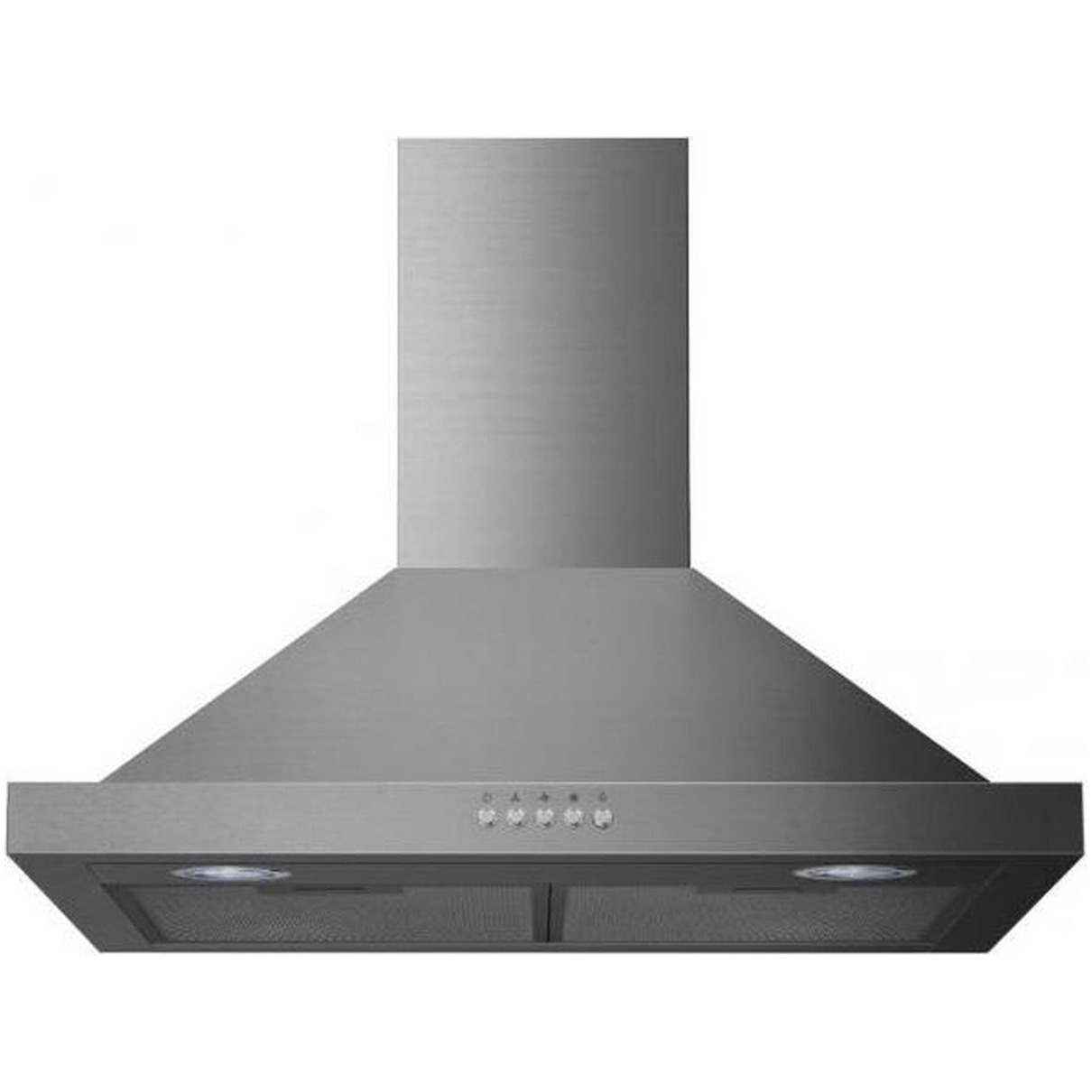 Exquisit KH62-3INOX Schouwkap Grijs