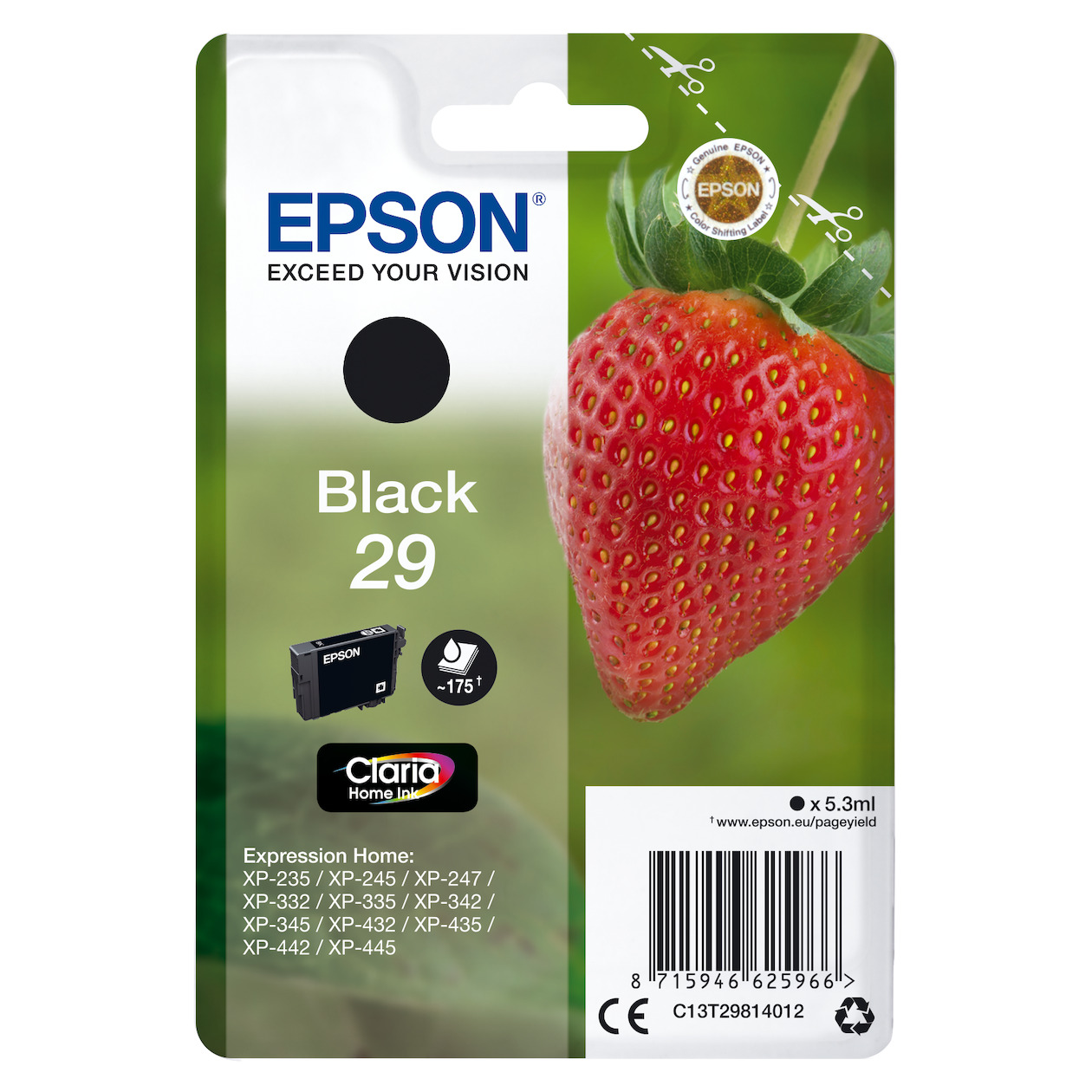 Epson T2981 Cartridge Inkt Zwart afbeelding