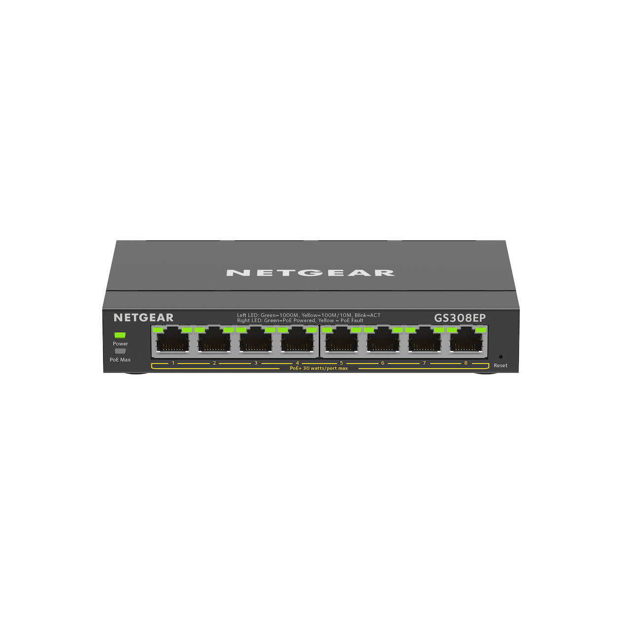 Netgear GS308EP-100PES Switch Zwart, foto 3