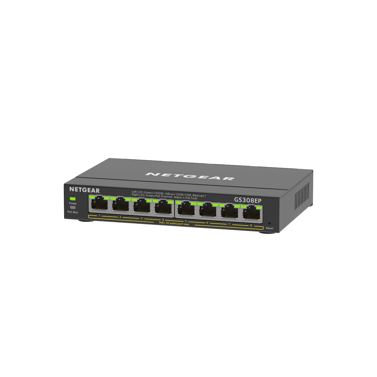 Netgear GS308EP-100PES Switch Zwart