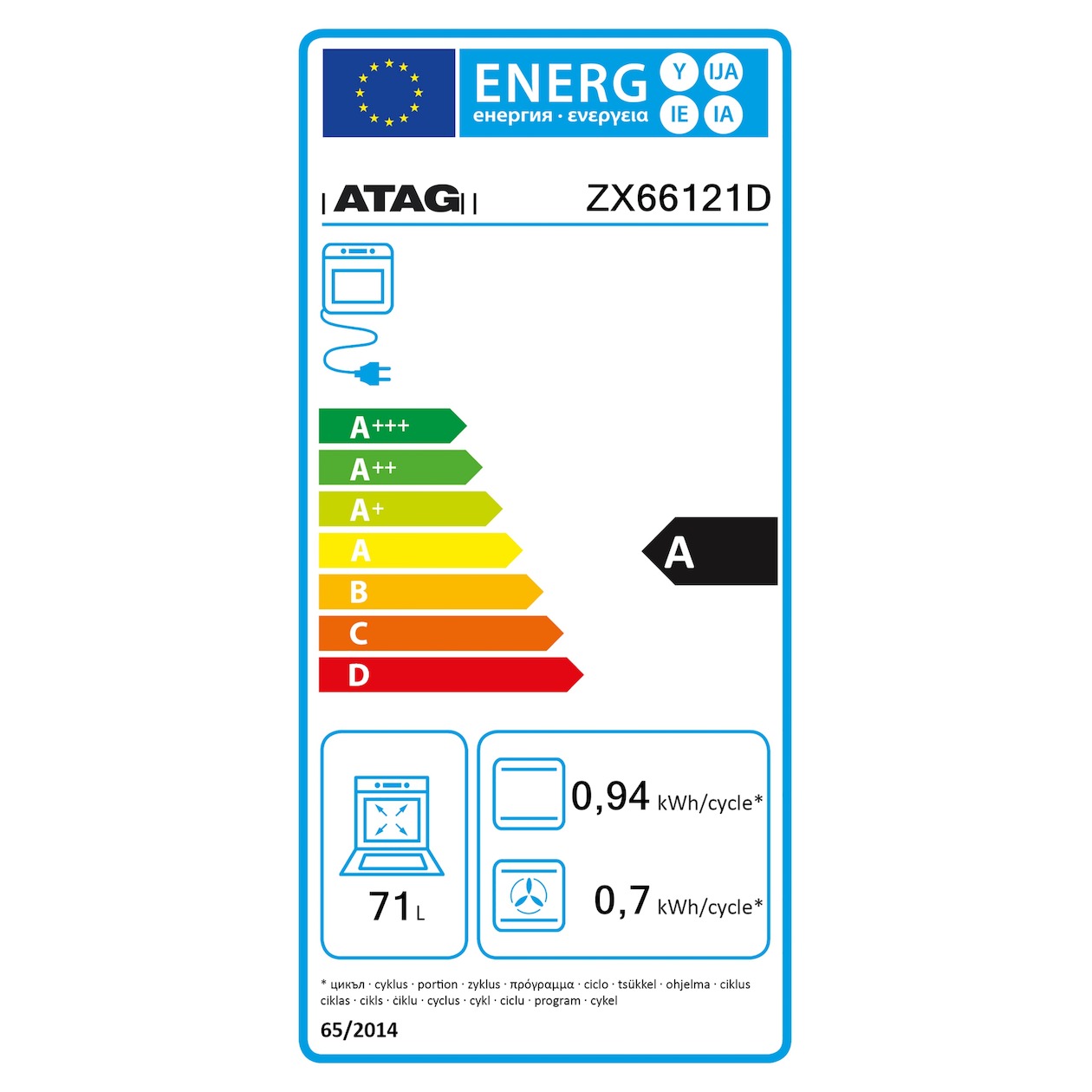Atag ZX66121D Inbouw oven kopen? | Expert.nl