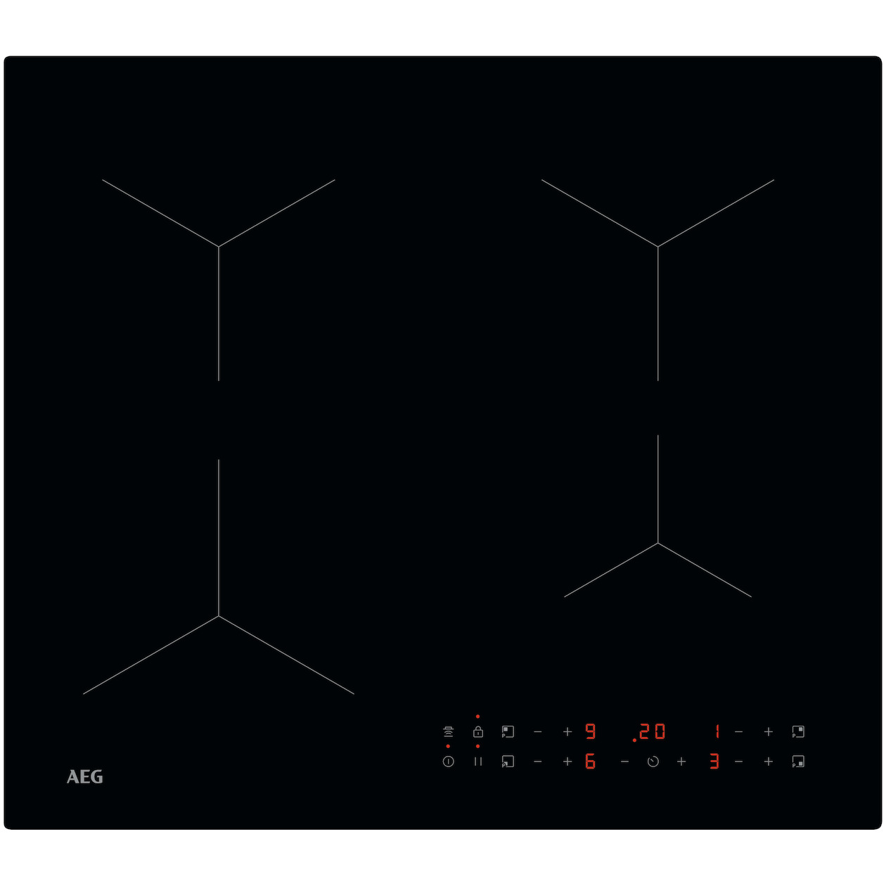 AEG TN64IA04IB Inductie kookplaat Zwart