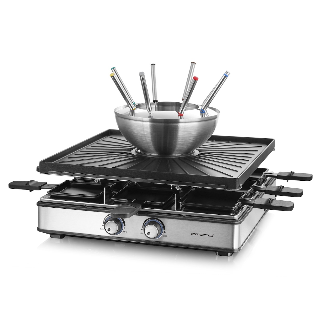 Emerio RG-128187 Racletteset Zwart afbeelding