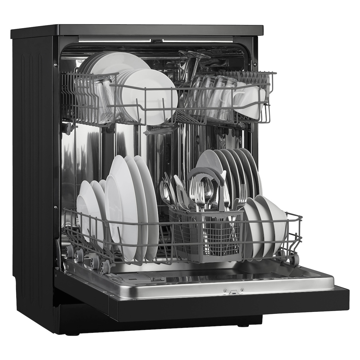 Inventum VVW6008AB Vrijstaande vaatwasser Zwart, foto 3