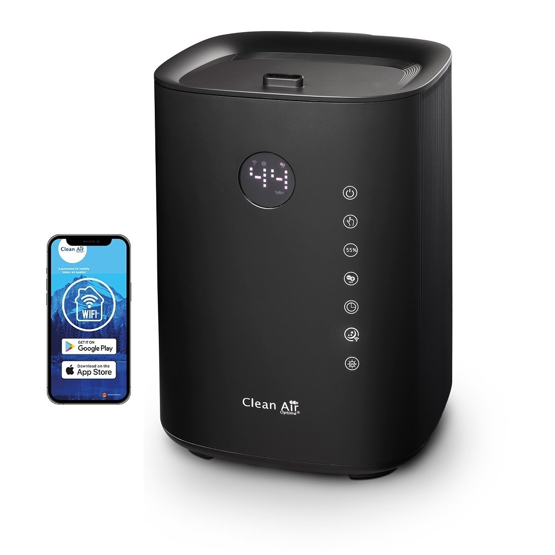 Clean Air Optima CA-604B Smart Top Luchtbevochtiger Zwart afbeelding