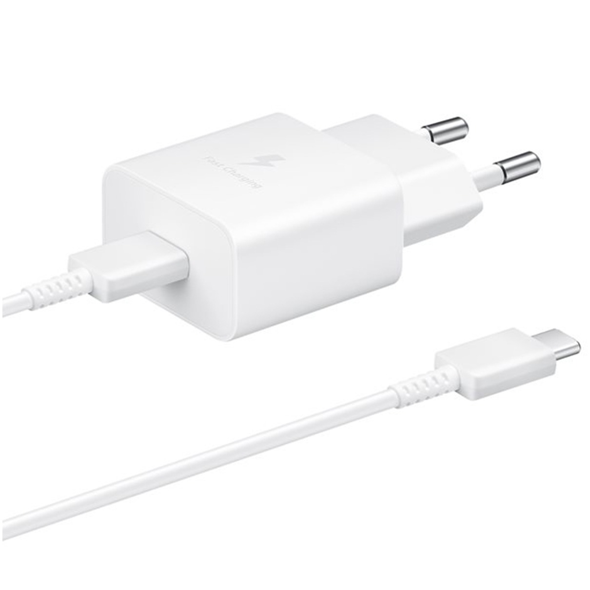 Samsung 15W Power Adapter incl. USB-C naar USB-C kabel (1m) Oplader Wit afbeelding