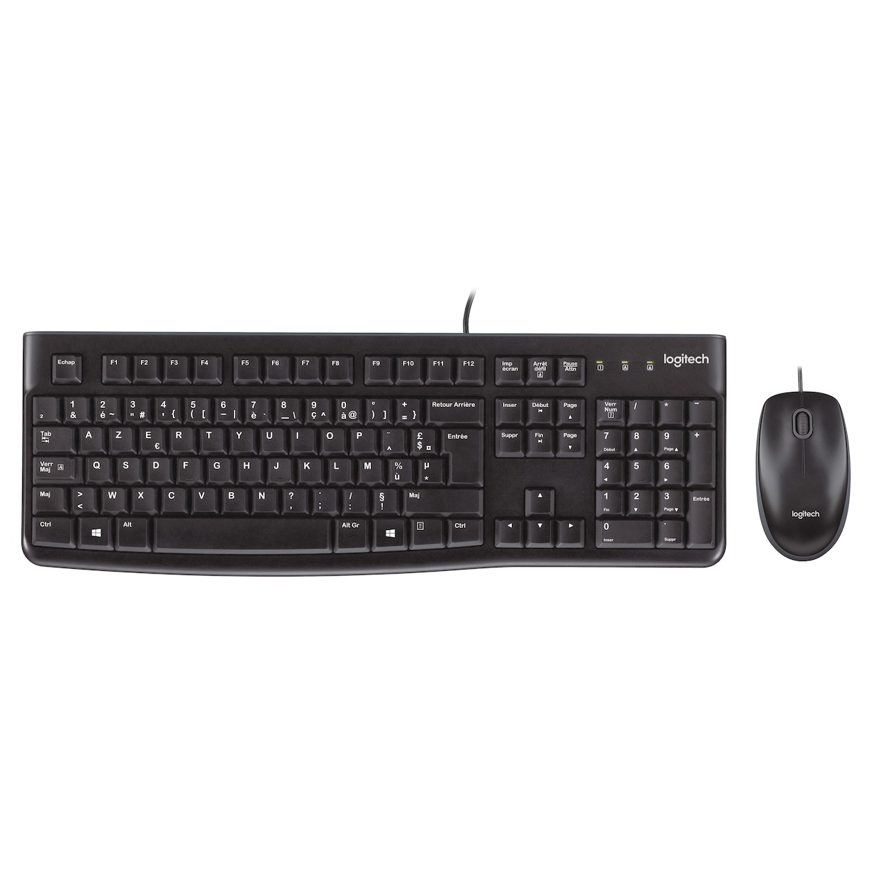 Logitech MK120 Desktop (Qwerty) Toetsenbord Zwart afbeelding