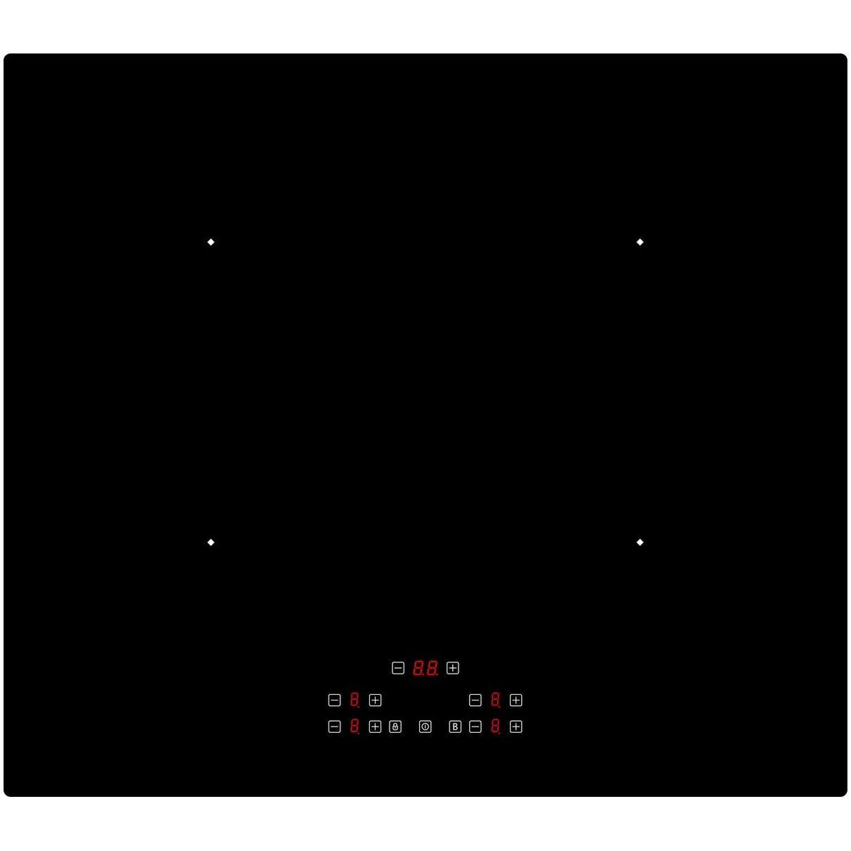 Exquisit EKI614-30 Inductie kookplaat Zwart afbeelding