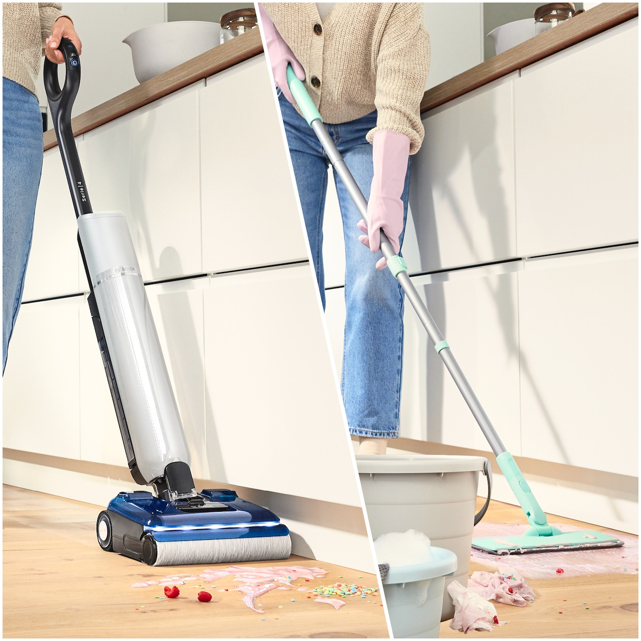 Bosch BHF41WL Vloerreiniger Wit